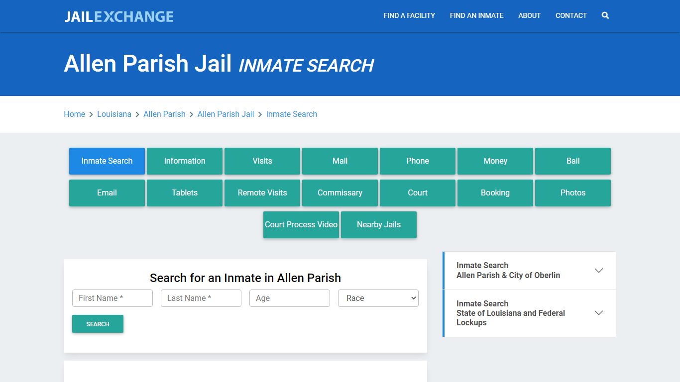 Allen Parish Jail, LA Inmate Search: Roster & Mugshots